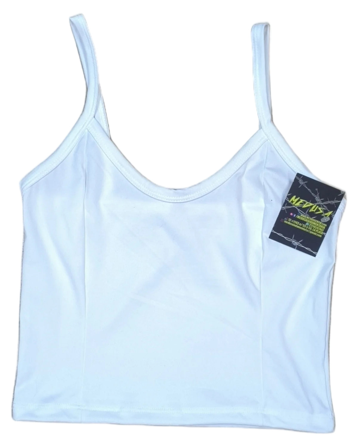 Top blanco con breteles